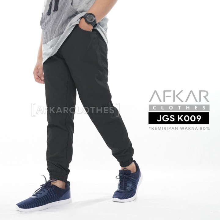 Celana Jogger Slim Fit | Sirwal Joger Murah | Ankle Pants | Celana Joger Afkar Original | JGS K009