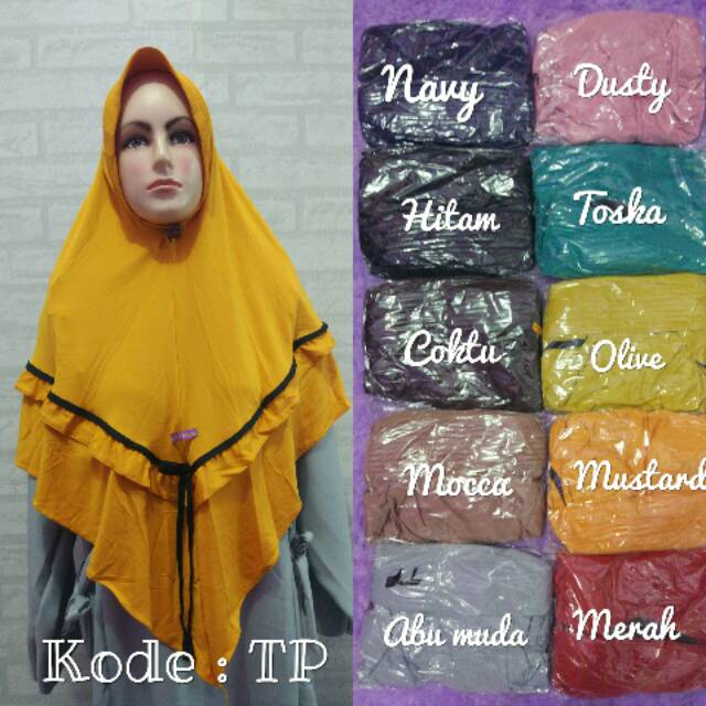 Hijab jersey / Hijab jersey super / Kode Tp