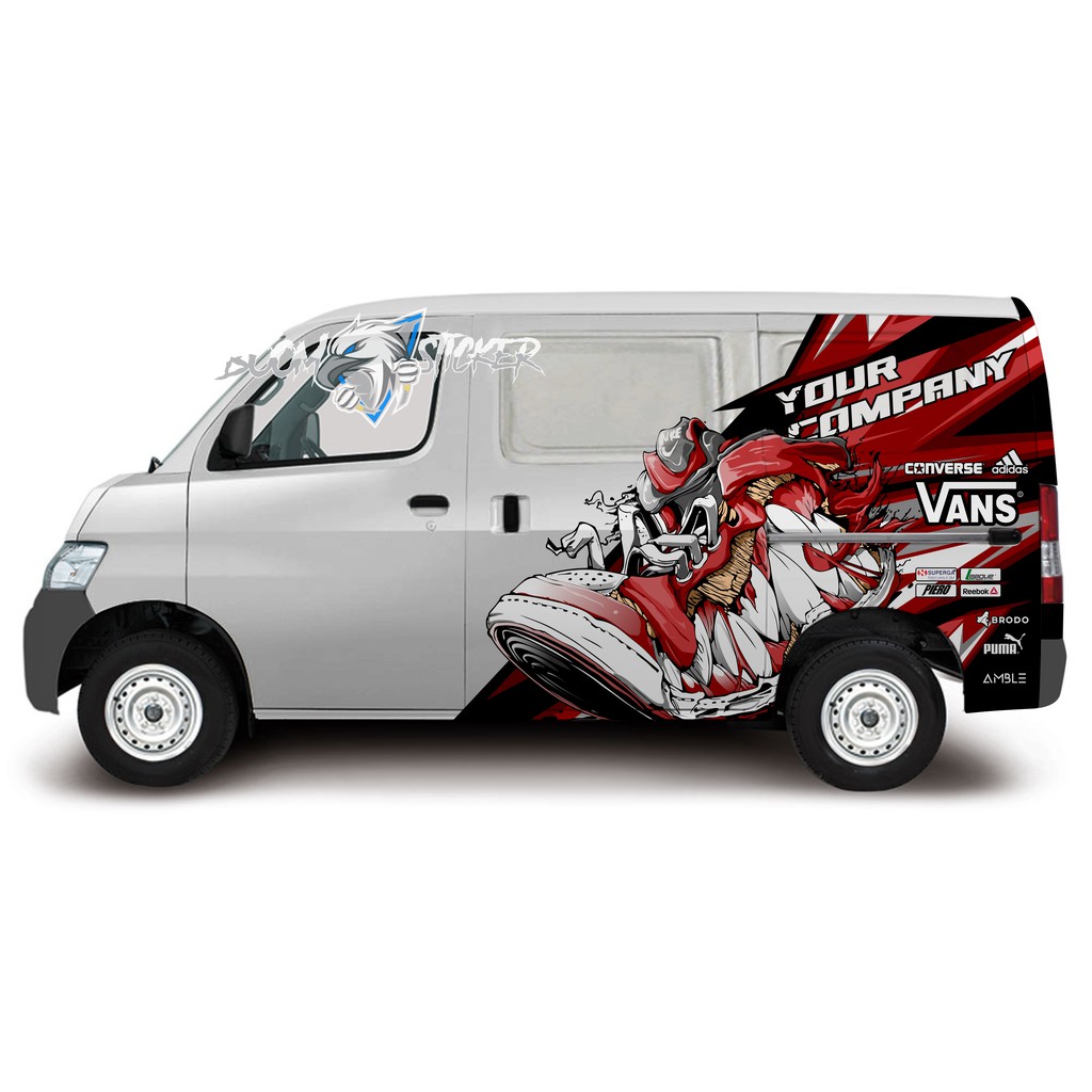 STICKER BRANDING GRANMAX BLINDVAN LIVERY SHOES SEPATU