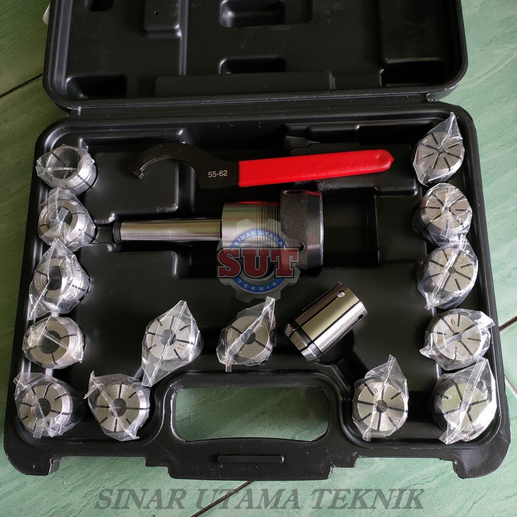 Collet Chuck OZ 25 (MT3 Isi 15pcs) Spring Collet Milling Chuck Set MT3 collet set MT3 OZ25