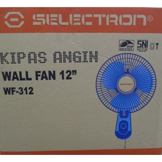 Kipas Tempel 12inch Wall Fan 12  WF-312 SELECTRON TOP***