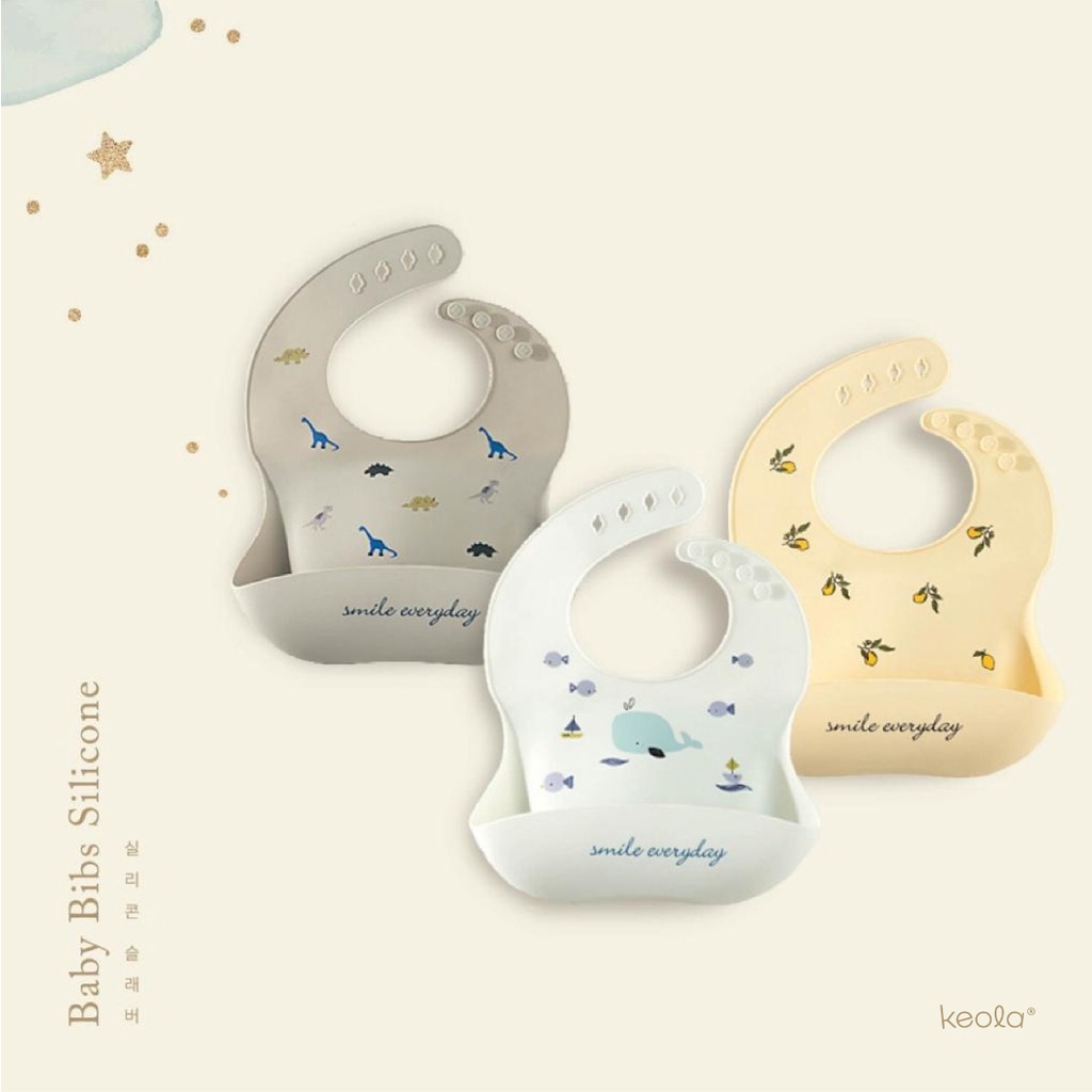 T24 - KEOLA Silicone Slabber Premium / Baby Bibs Silicone