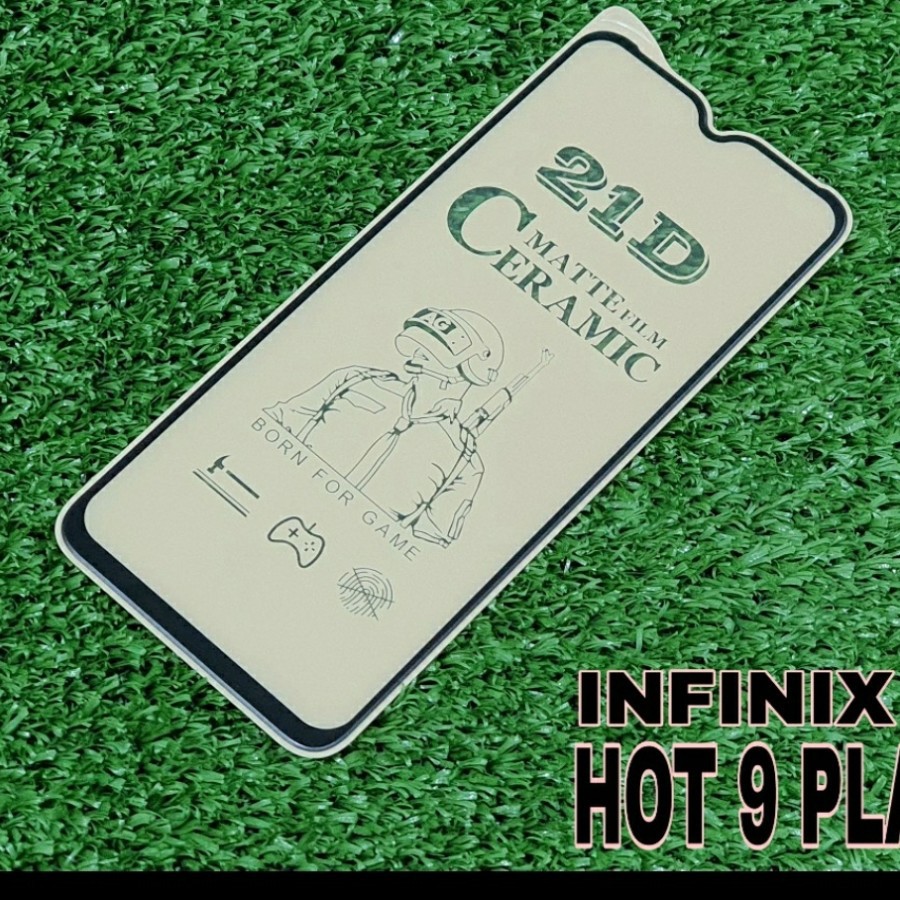 INFINIX HOT 9 PLAY 21D Ceramic Matte Blue Ray Screen Guard Anti Radiasi Full Cover