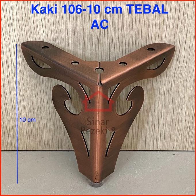 Penyangga - Kaki Sofa Meja 10 Cm Bronze Siku Antik Meja Lemari Kitchen Nakas Besi