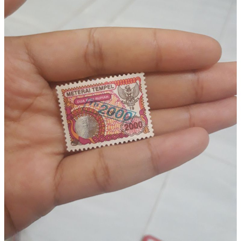 

materai 2000 tahun 1991-1995 bercap