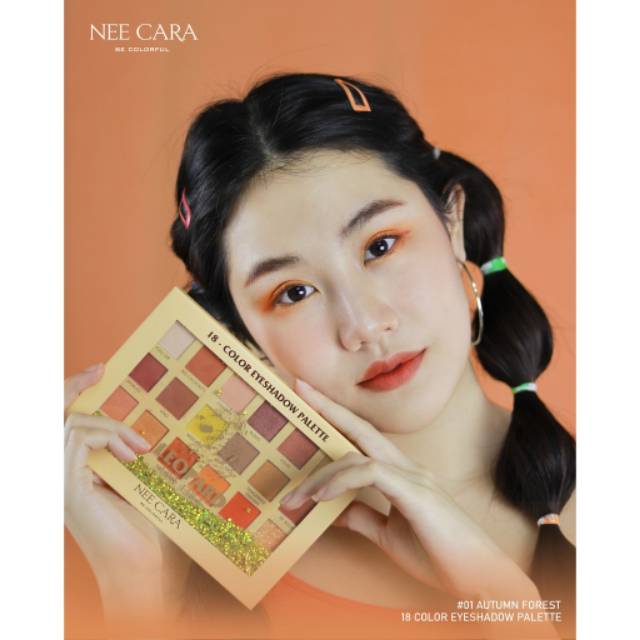 NEE CARA Leopard Live Free 18 Color Eyeshadow Palette #N607 Thailand / Cosmetic Makeup / Eye Shadow