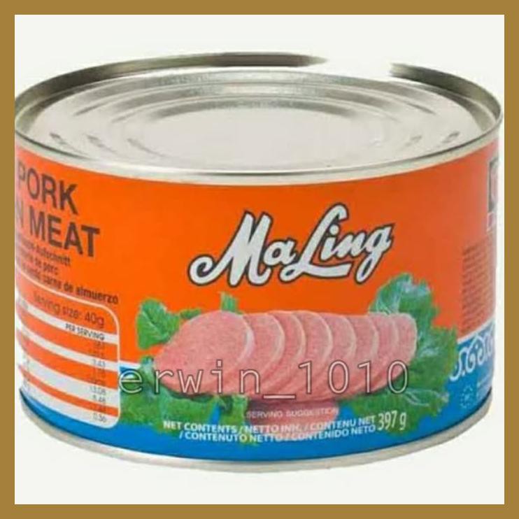 

MA LING PORK LUNCHEON MEAT NON HALAL 397 G