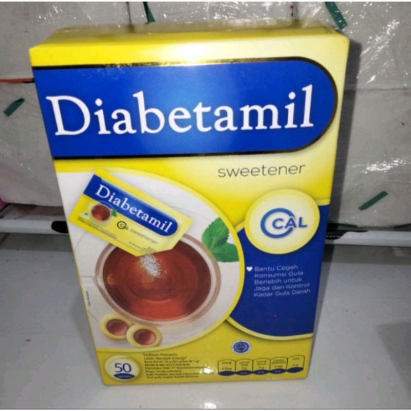 

Diabetamil Sweetener isi 50 shachet