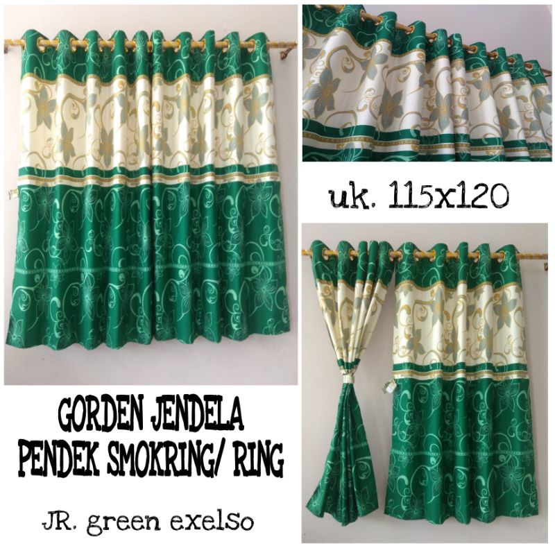 GORDEN JENDELA PENDEK KAMAR SMOKRING/ RING TERMURAH TERLARIS UK. 120 X115 (BISA COD)