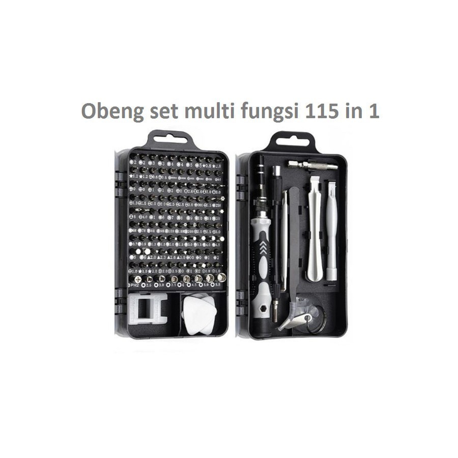 Obeng Set 115 In 1 Precision Screwdriver Set Reparasi Handphone Laptop Ori