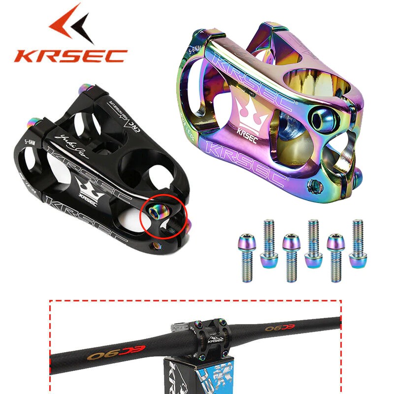 IMPORT KRSEC 28.6*31.8*50mm Ultralight Alloy BMX DH Downhill Bicycle Handlebar Stem Cycling