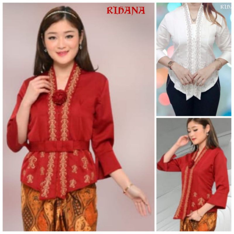 PROMO BARU Kebaya Encim Senada Katun Bordir Import