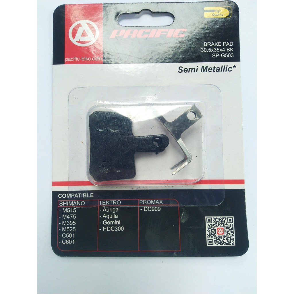 Kampas rem PACIFIC disc brake pad cakram sepeda SELI MTB BMX ORI