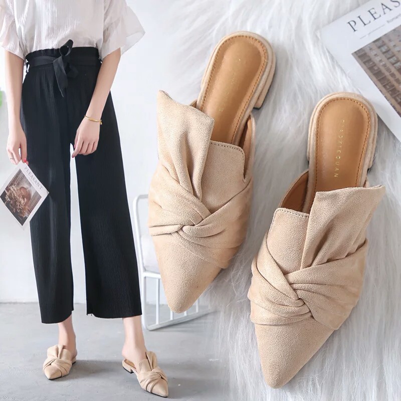 Sepatudari Karin Flatshoes wanita sepatu balet mules pita nyaman dipakai KR-FS0022