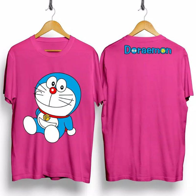 Fourfashion Kaos Pria Kaos Distro DORRA SANTAI Pink CN763