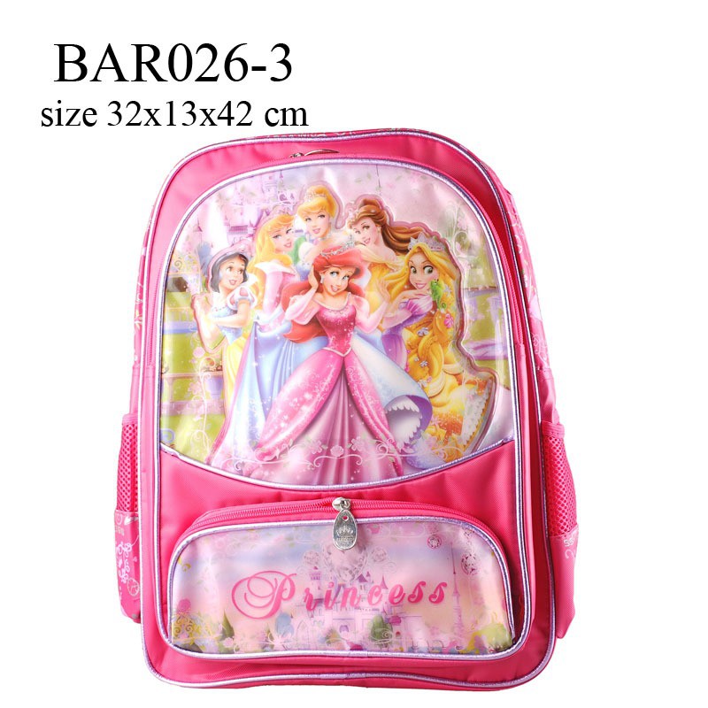 PROMO Tas Ransel L Disney Princess C BAR026-3 TERBARU