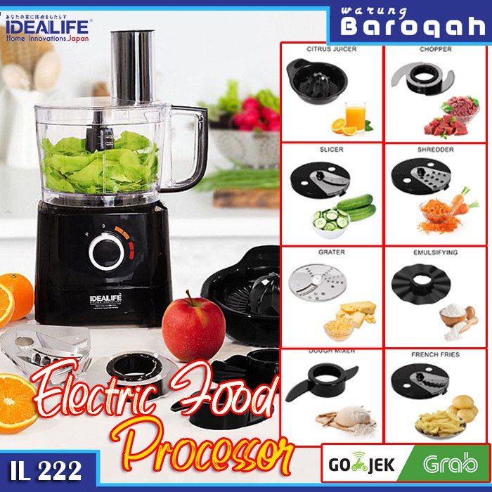 IDEALIFE - Electric Food Processor - Penggiling Pemulat Listrik IL-222