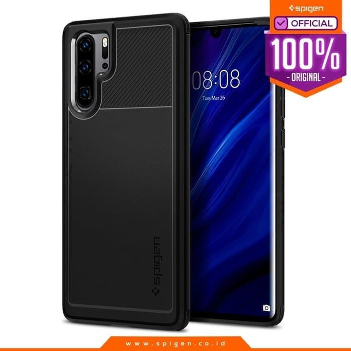SPIGEN HUAWEI P30 PRO CASE CARBON FIBER RUGGED ARMOR CASING BLACK