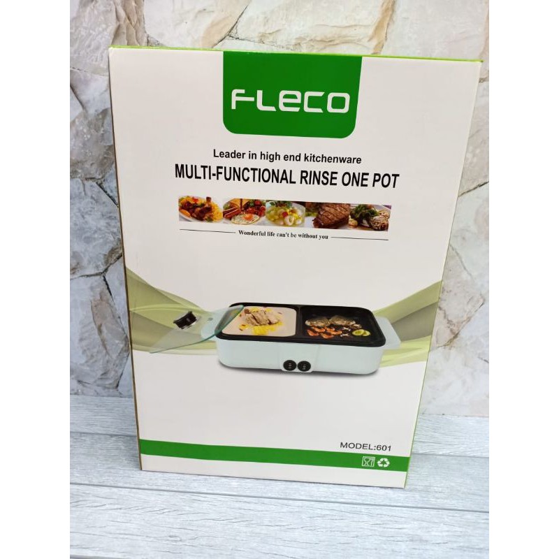 panci elektrik 2in1 BBQ/STEAMBOAT fleco F 601