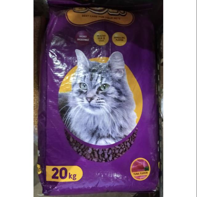 Makanan Kucing Merek Bold Bentuk Donat & Ikan 20kg