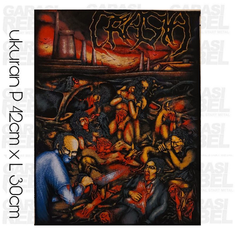 BACKPACTH PUNGGUNG EMBLEM BAND BULAT EMBLEM MUSIK EMBLEM BAND METAL EMBLEM PUNK PACTH SABLON PACTH B