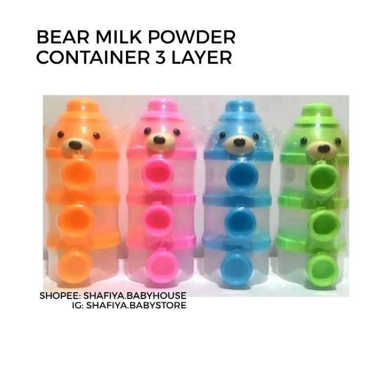 Bear Milk Powder Container Full Colour