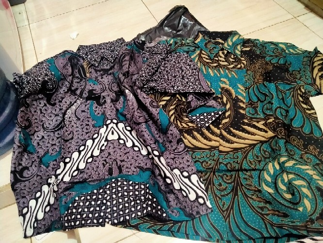Nailo Batik Hrb026 Kenongo Kemeja Tosca Pendek Pekalongan Padi M L Xl Sogan Tulis Halus Kemeja Batik