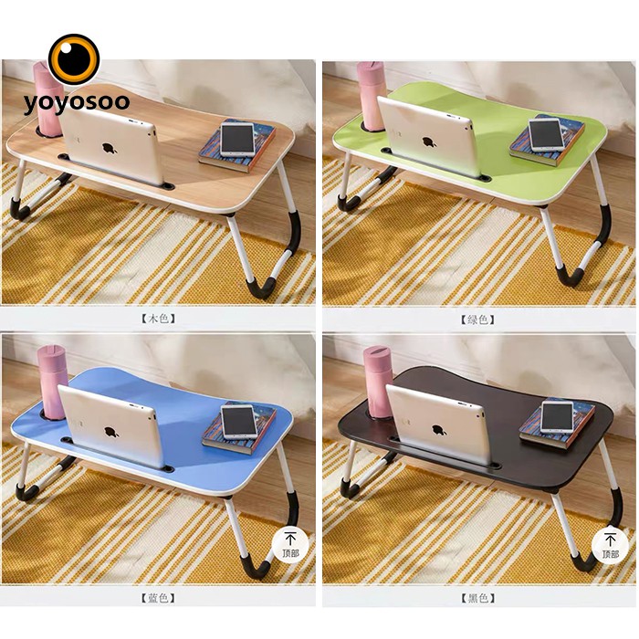 Meja Laptop meja kayu Lipat Portable Dengan Kipas Pendingin E-Table-yoyosoo