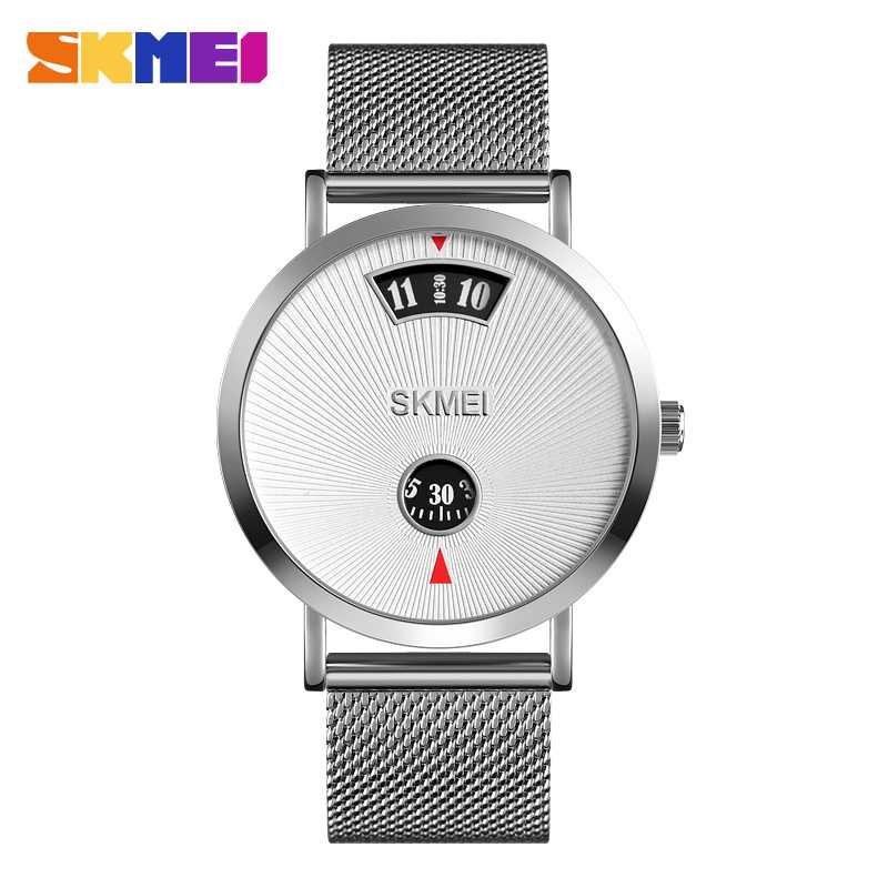 SKMEI Jam Tangan Analog Pria Strap Stainless Steel - 1489