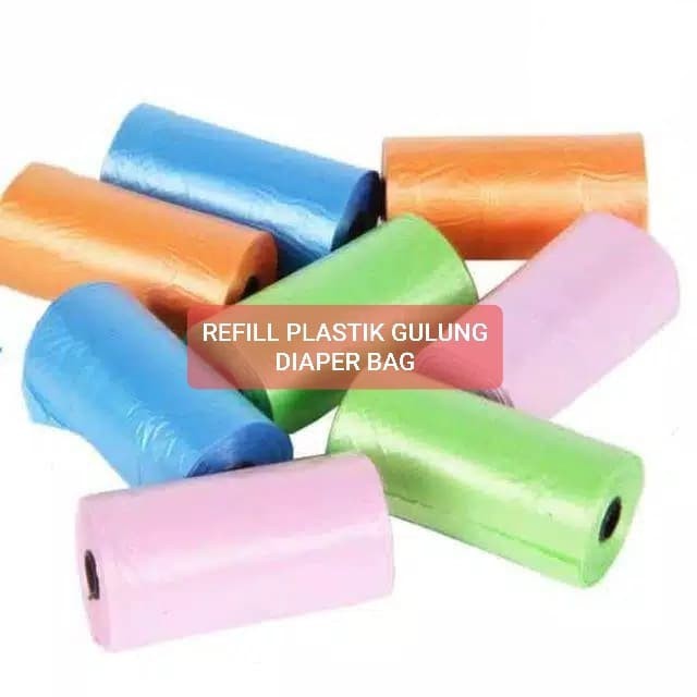 Kantong Plastik Sampah Popok Refill isi 15pcs - Kantong Sampah Kecil