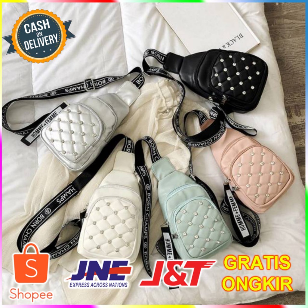 Tas Selempang Wanita Import Born Champs L1597/Tas Wanita Import/Tas Waistbag/Tas Slingbag