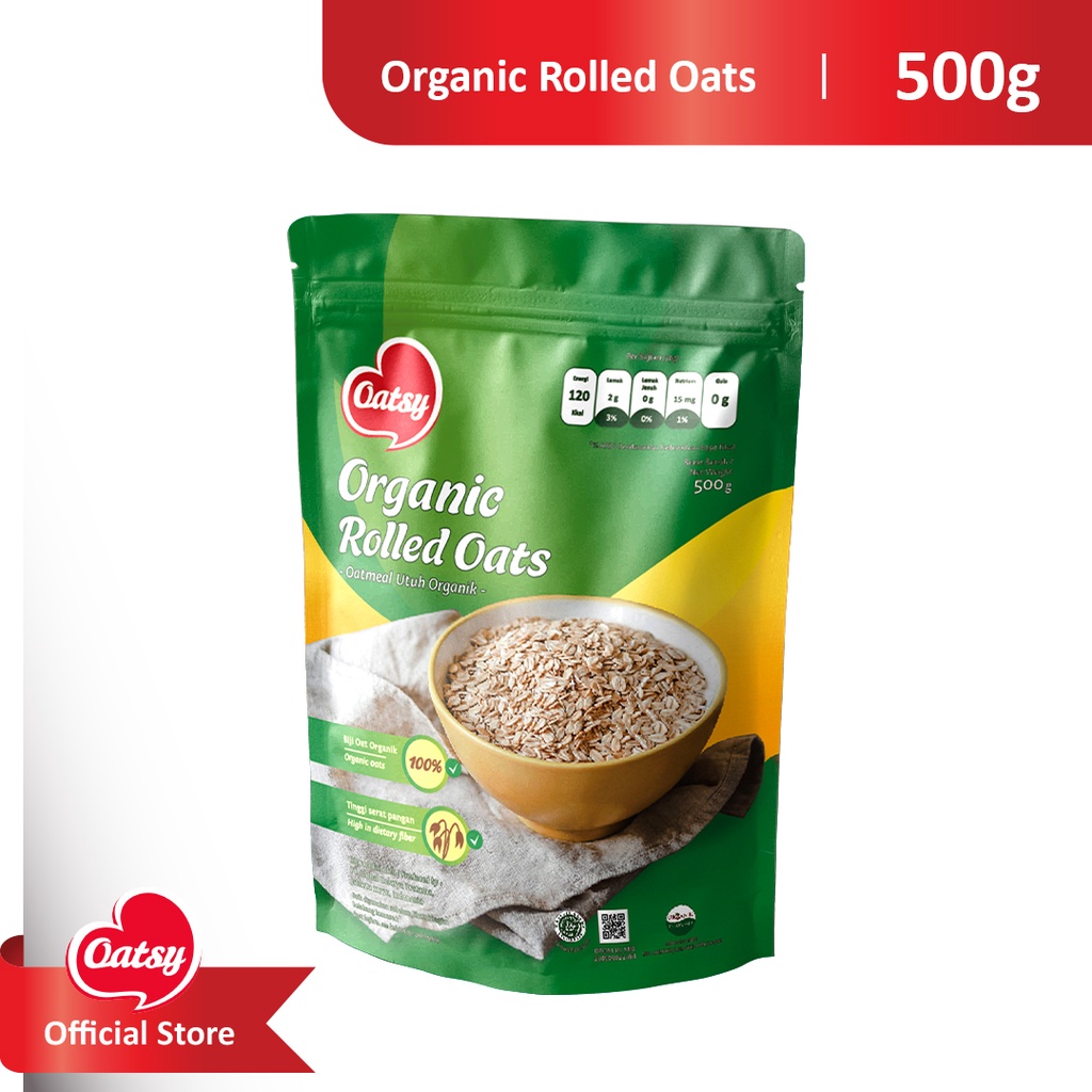 

OATSY Organic Rolled Oats 500gr