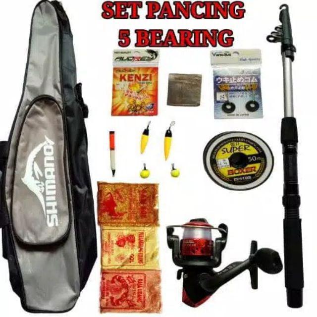 1 Set Alat Pancing 1B 5BB - Joran Reel Tas Senar Kail ...