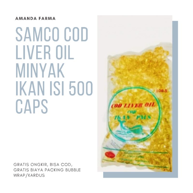 SAMCO COD LIVER OIL MINYAK IKAN ISI 500 CAPS