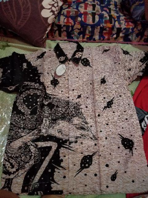 Bswart Batik Hrb026 Kenongo Hem Pendek Anjani Biru Pekalongan M L Xl Batik Pria Murah Modern Grosir