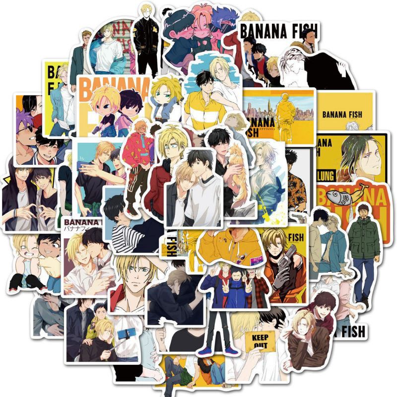 Stiker Anime Banana Fish / Sticker Murah / Stiker Termurah