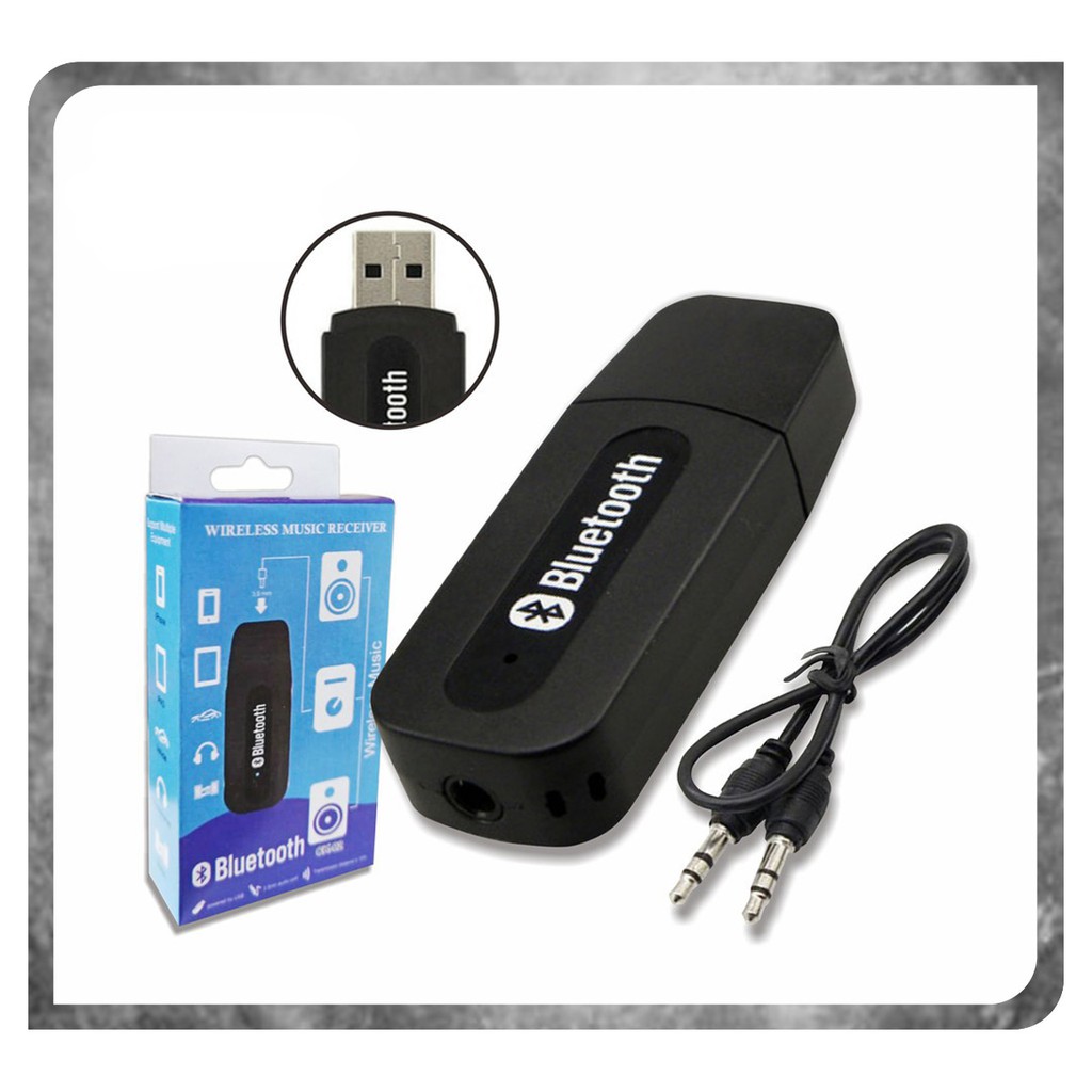 USB bluetooth receiver adapter CK02 + kabel aux jack 3,5mm
