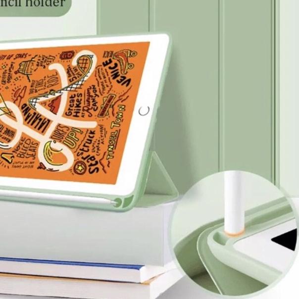 ☝ Smart Case iPad Mini 1 2 3 4 5 6 Silikon with SLOT HOLDER PENCIL ❈