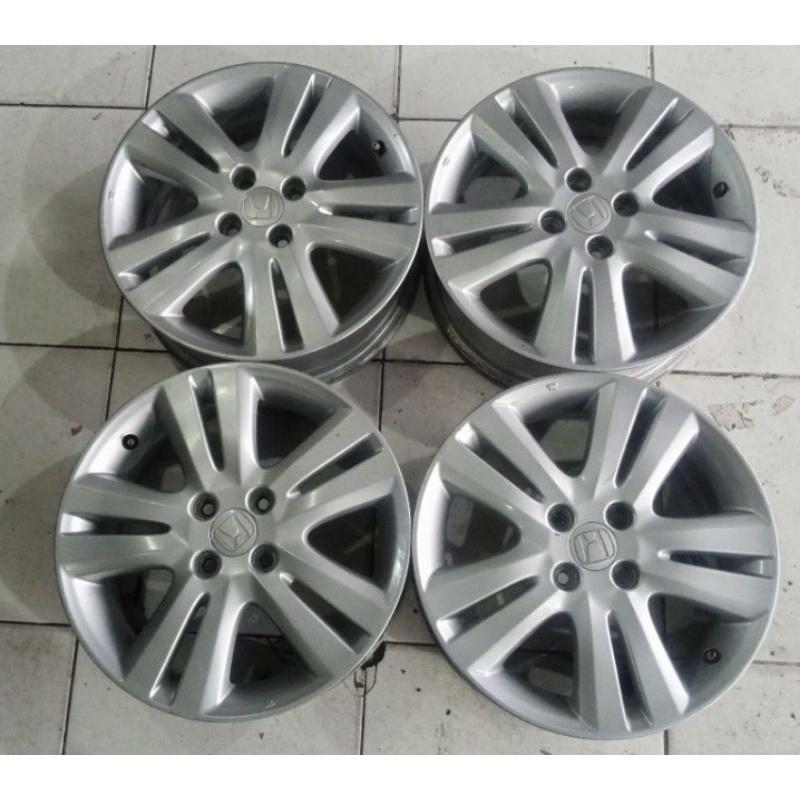 Velg Mobil Bekas OEM Honda Jazz RS Ring 16x6 Pcd 4x100 ET53 Buat Vios City Brio Sigra Calya Agya Kar