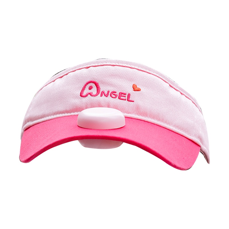 Vivi Topi Visor Matahari Anak / Orang Tua Dengan 3 Kipas Angin Untuk Musim Panas