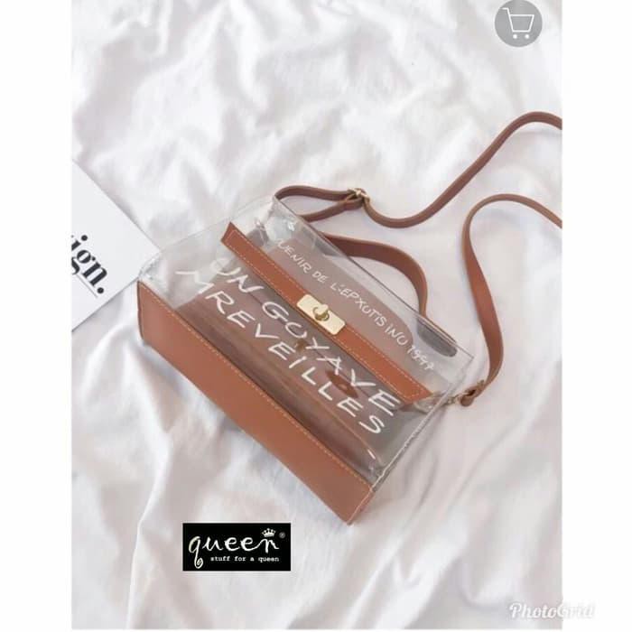 TAS SELEMPANG MIKA TRANSPARAN TAS SELEMPANG WANITA MURAH TAS LUCU MIKA