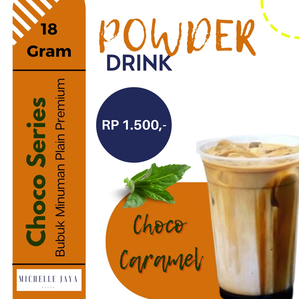 

Prime Powder Drink Super Premium Rasa Choco Caramel 18 Gram / Plain / Bubuk Minuman Aneka Rasa