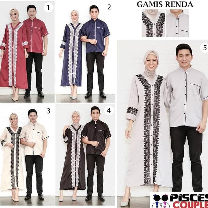 SUPLIER BAJU COUPLE MUSLIM GAMIS RENDA - BAJU KOKO KURTA GROSIR PGMTA DISKON