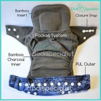 Paket Clodi Babyland Insert Bamboo - Popok Kain Cuci Ulang Anak Bayi