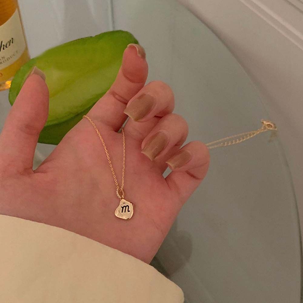 Needway  Irregular Metal Necklace Simple Female Chokers Clavicle Chain Women Cute Korean Alloy Temperament Girls Fashion Jewelry/Multicolor