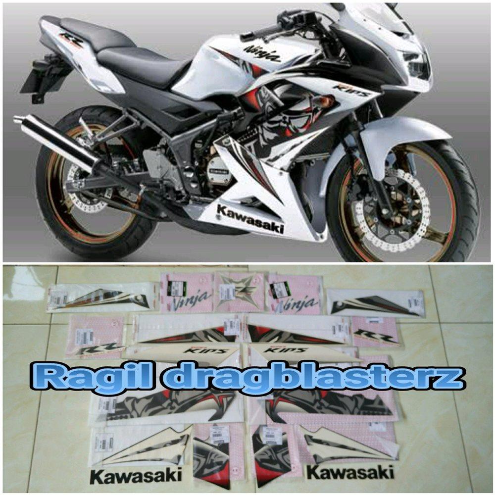 Striping Sticker Stiker New Ninja Rr Se Putih 2013 Fullset