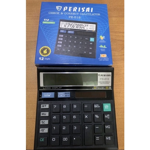 Kalkulator Ct512 12 Digit Tenaga Surya / Alat Hitung