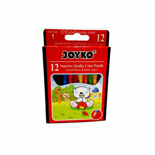 

Pensil warna pendek joyko (12 warna)