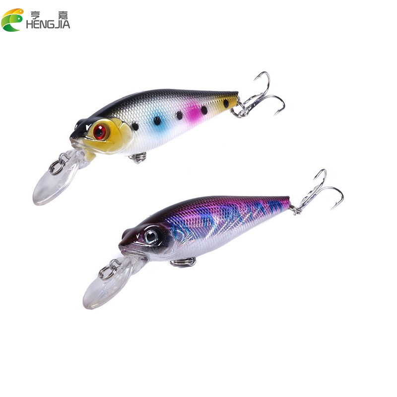 Hengjia 2Pcs / Set Umpan Pancing Bentuk Ikan Kecil 10CM / 11.8G