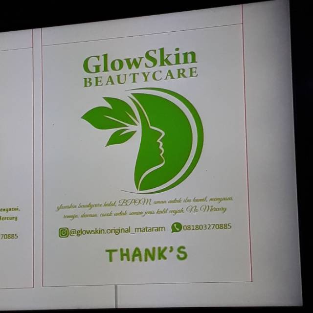 Plastik klip plong glowskin